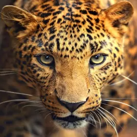 Портрет леопарда, алмазная живопись