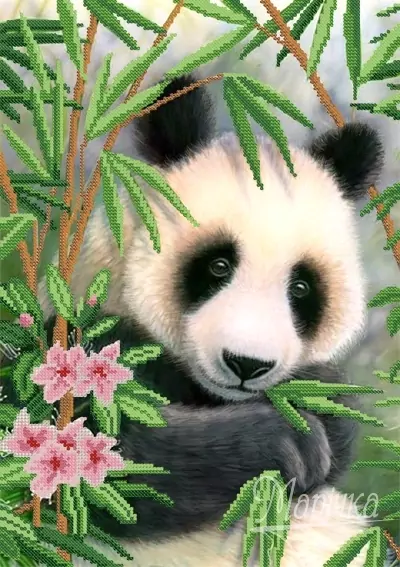 Панда, набор для вышивания фото 1