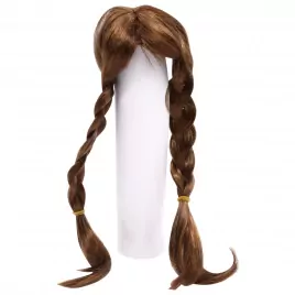 Волосы для кукол парик "Косички" AR904 29*10см цв.тёмно-коричневый