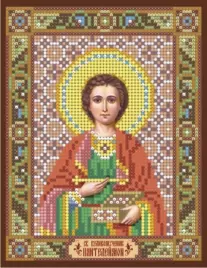 Св. пантелеймон целитель (13х18), схема на канве