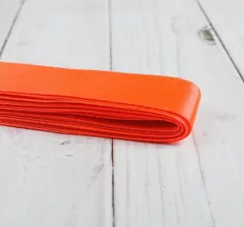 Атласные ленты, размер 1 ленты: 25 мм × 5,4 ± 1 м, цвет оранжевый