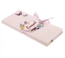 Набор для создания конверта для шоколадки или денег "Спасибо!", 8 х 18 см