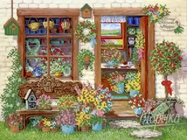 Цветочный магазин, набор для вышивания