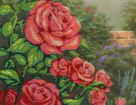 Красные розы, набор для вышивания
