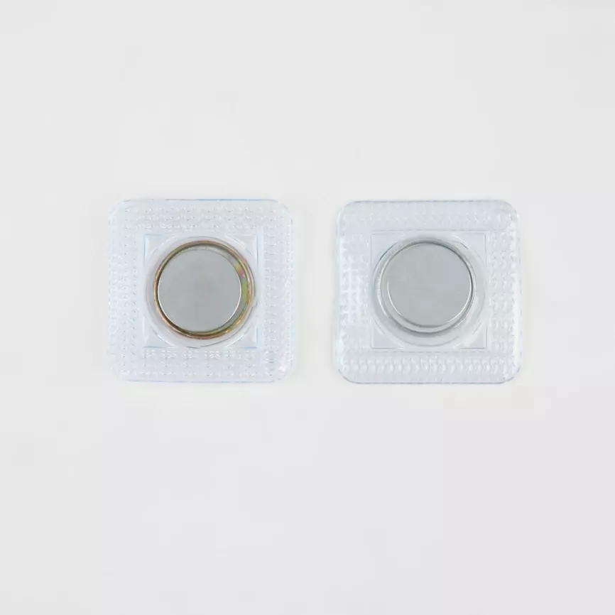 Кнопки магнитные потайные, d = 20 мм, 2 части, цвет серебряный фото 1