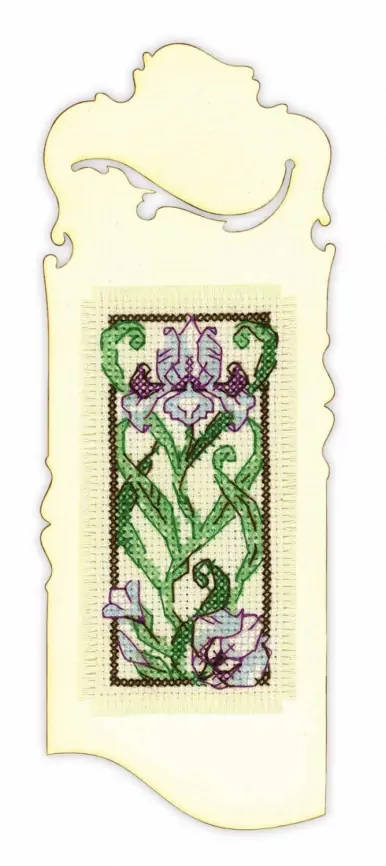 Закладка 'цветущий ирис', набор для вышивания фото 1
