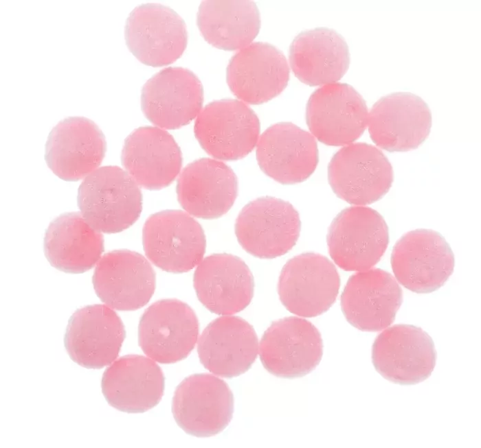 Набор бусин для творчества бархатное напыление "Нежно-розовые" набор 30 шт 0,8х0,8 см фото 1