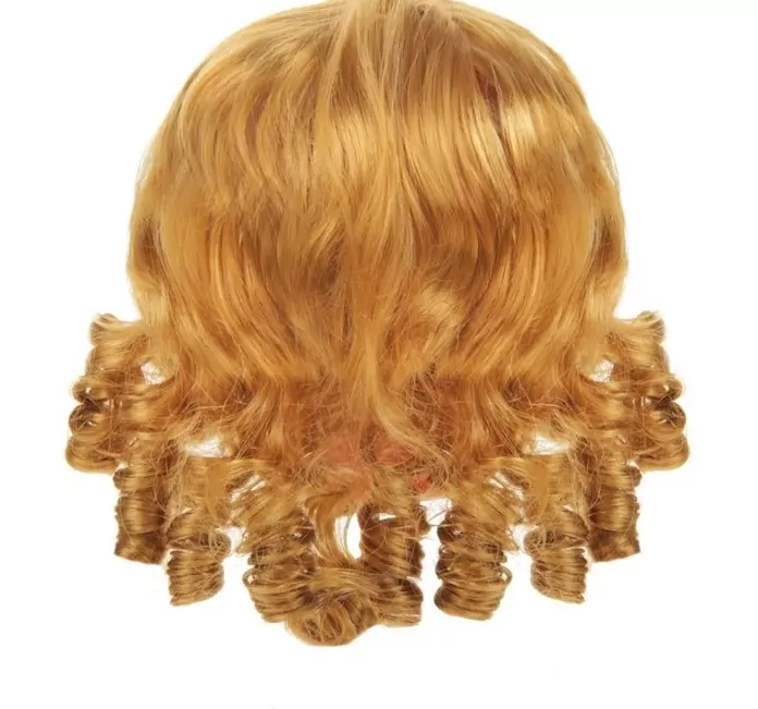 Волосы для кукол "Кудряшки с челкой" размер большой , цвет Р27 фото 1