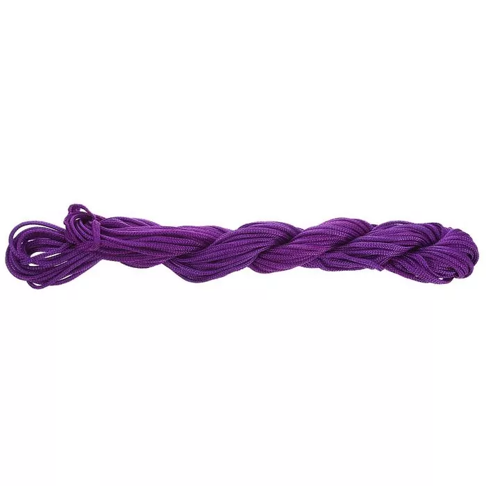 Нить для плетения, d=2мм, 12±1м, цвет №124 фиолетовый фото 1