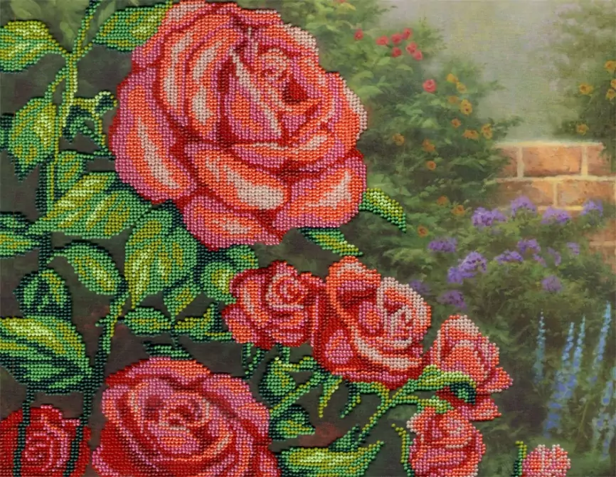 Красные розы, набор для вышивания фото 1