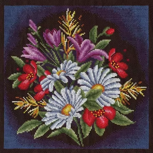 Луговые цветы, набор для вышивания фото 1