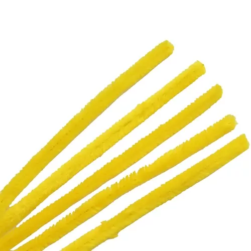 Синель-проволока для флористики Астра d-12мм 30см цв.A-038 желтый  фото 1