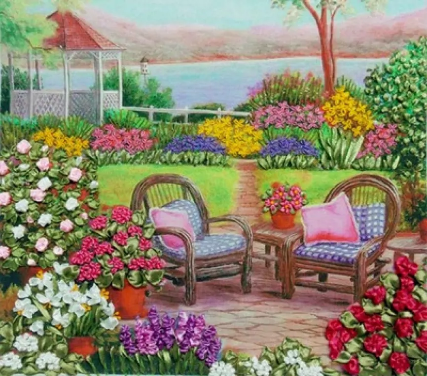 Цветущий сад, набор для вышивания фото 1
