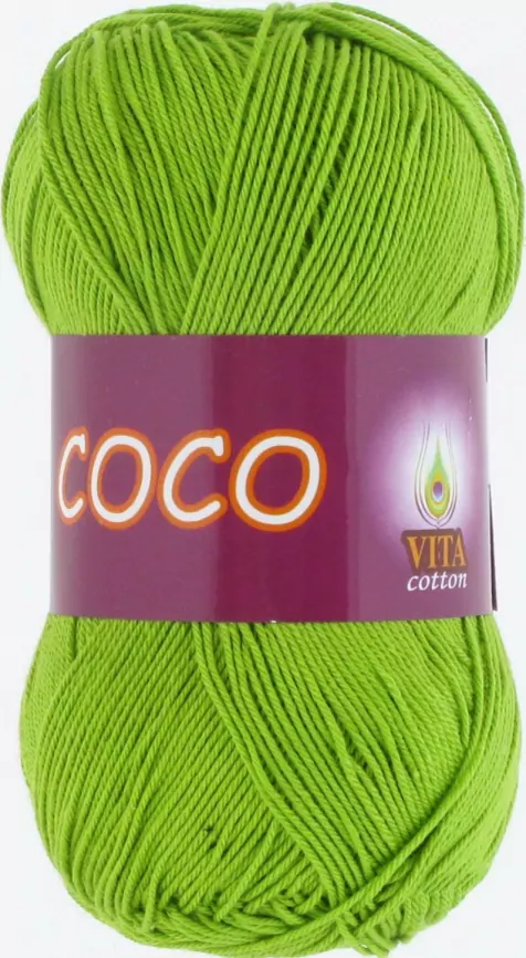 Пряжа vita cotton coco, 100% хлопок, 50гр/240м фото 18