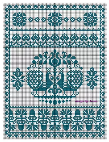 Русский орнамент в вышивке
